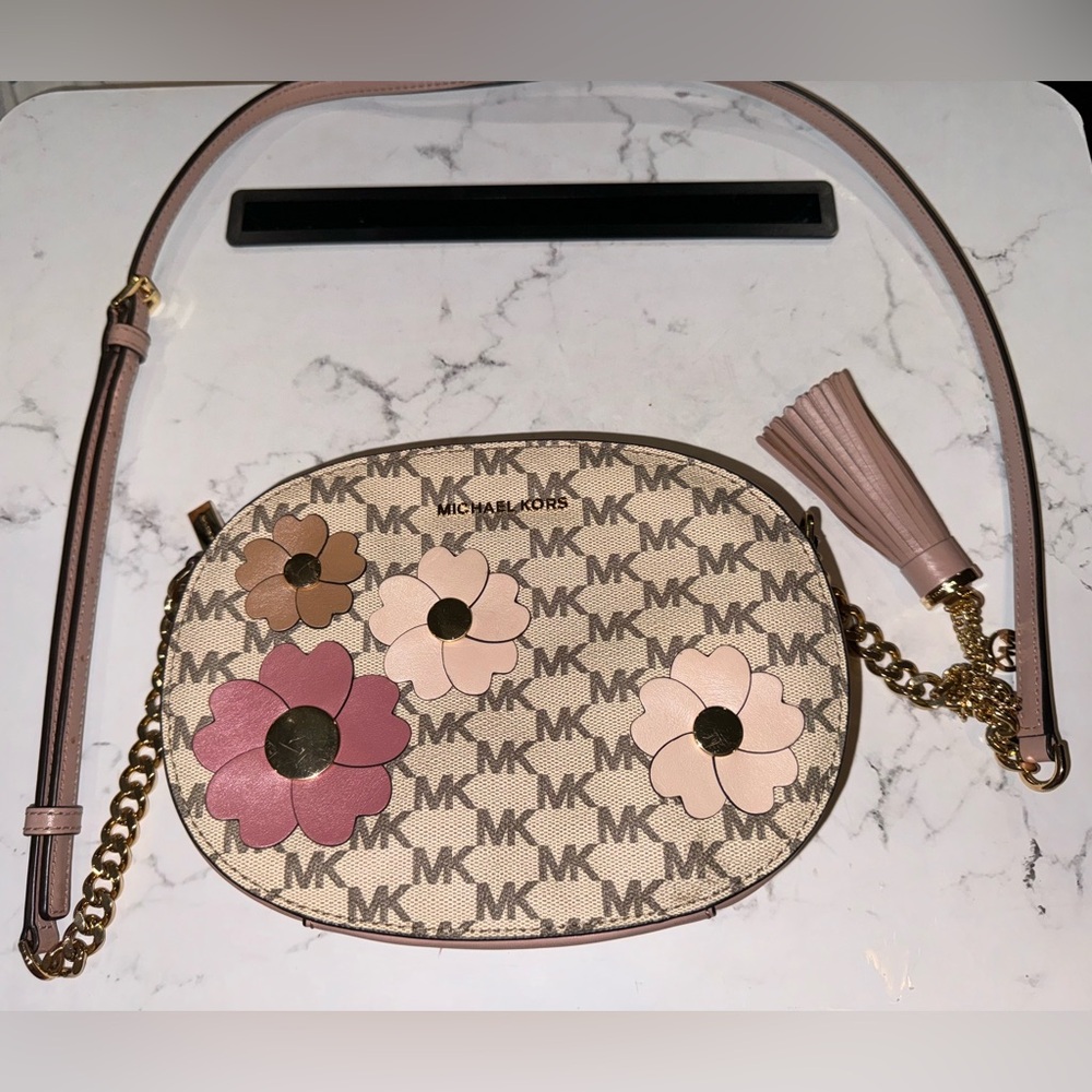 Michael Kors floral crossbody